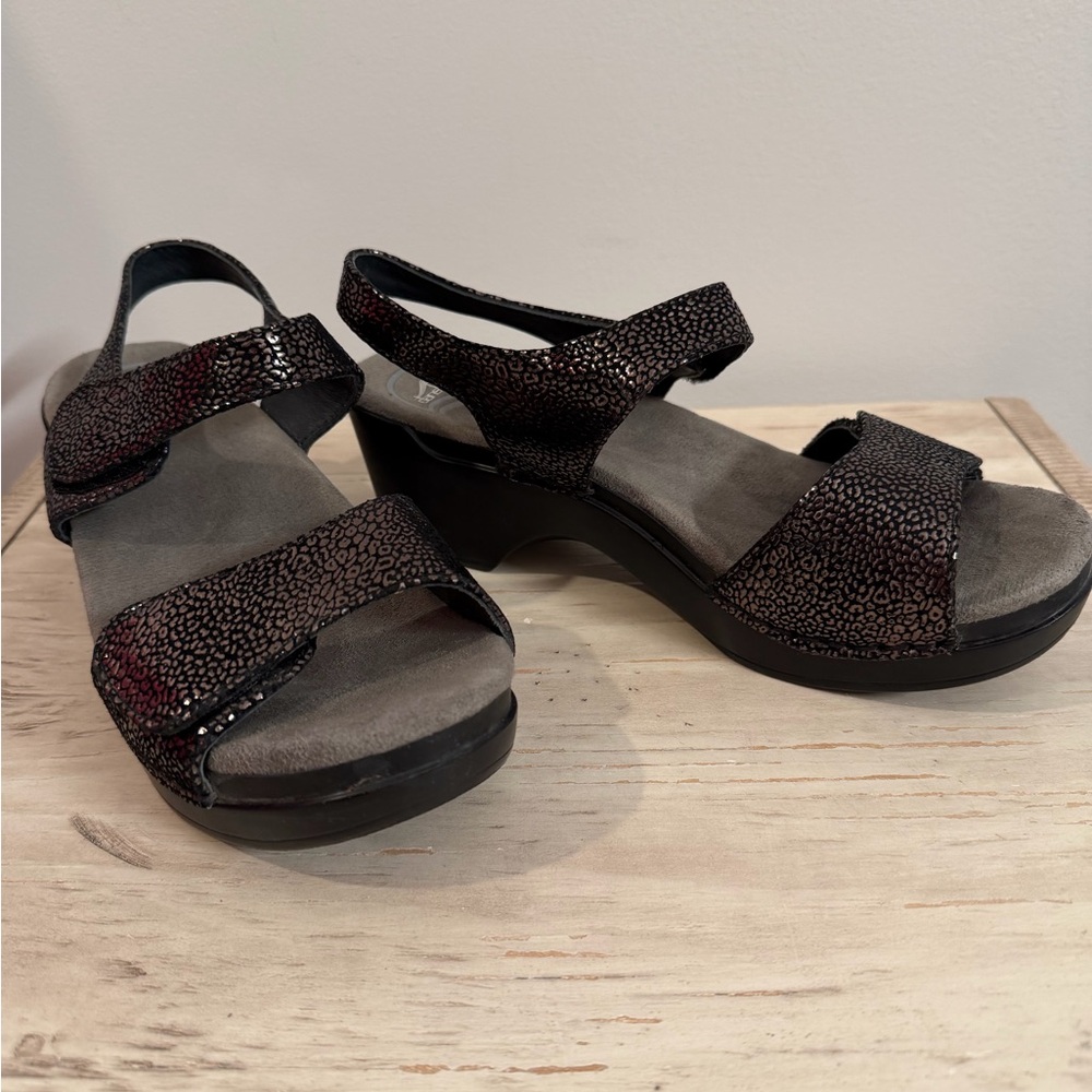 Dansko Leather Adjustable Strap Sandals